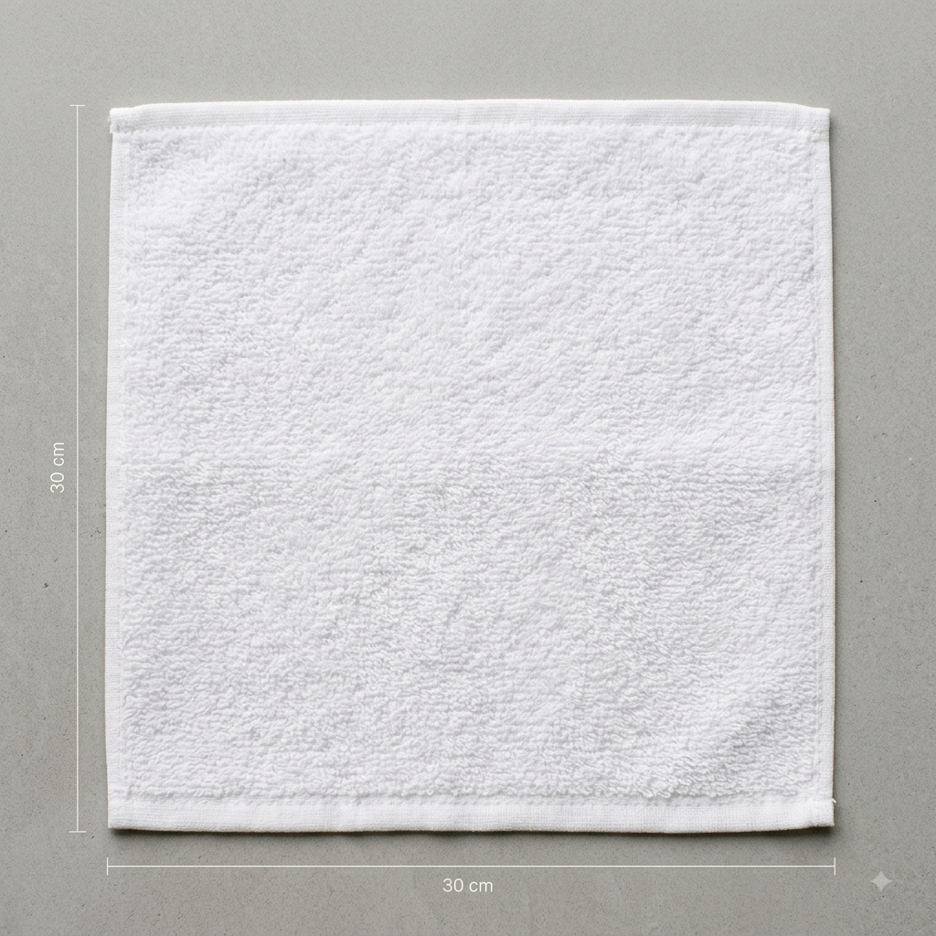 White Hand size Towel (customize)
