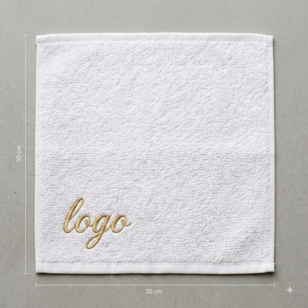 White Hand size Towel (customize) - Image 2