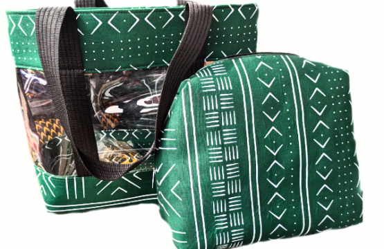 Ankara Beach tote bag + beach Purse
