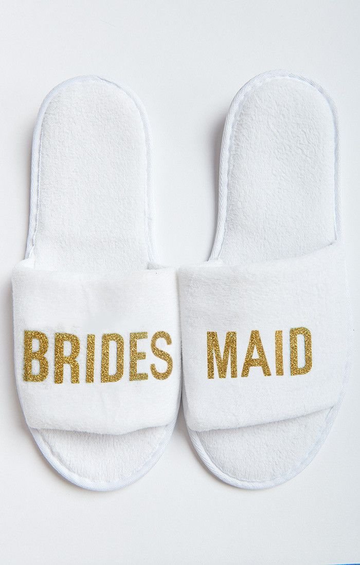 White Bath Slippers - customise - Image 4